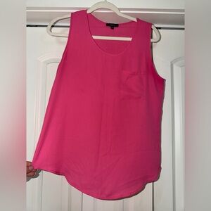 Soprano Hot Pink Sleeveless Pocket Tank